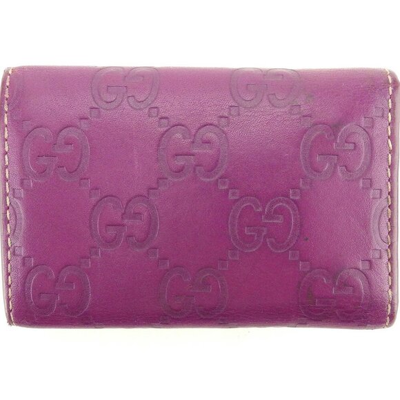 GUCCI Key Case Gucci Leather Authentic Used - Picture 1 of 7